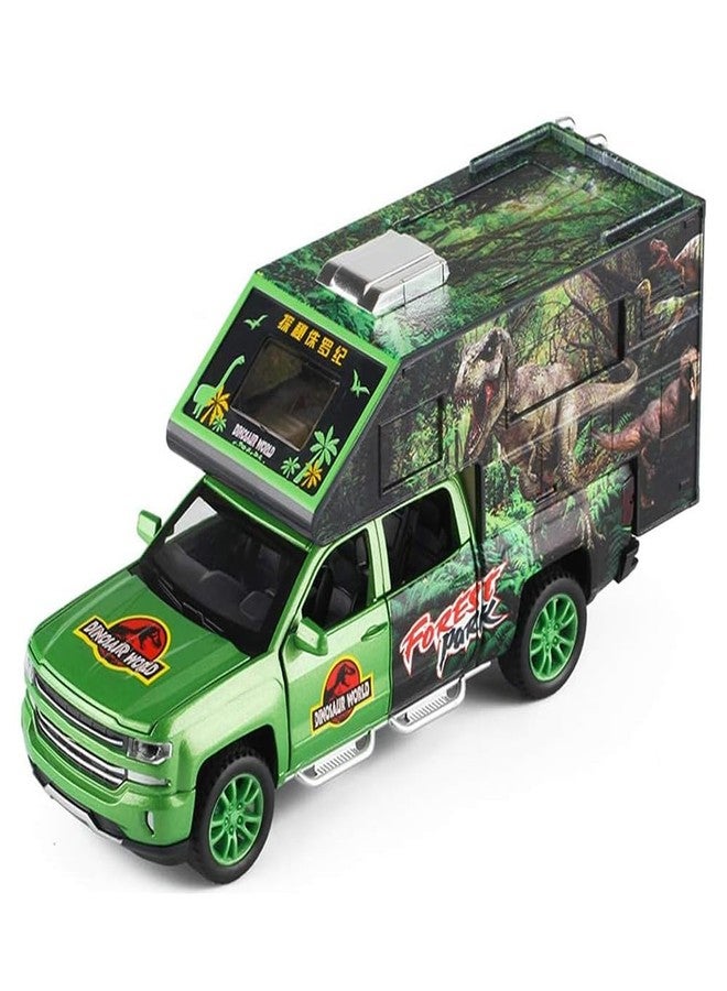 VARIYA ENTERPRISE® 1:32 Dinosuar Truck Toy Car Metal Pull Back Diecast Car with Openable Door and Sound Light, Gifts Toys for Kids【 Multicolor 】 - Image 1
